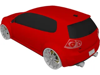 Volkswagen Golf 5 GTI 3D Model preview
