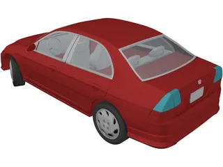 Honda Civic (2005) 3D Model preview