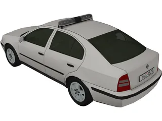 Skoda Octavia Police (1999) 3D Model preview