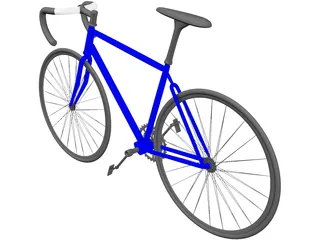 Bike Road 3D Model preview