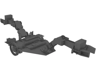 Robot - Autonomous Construction Vehicle 3D Model preview