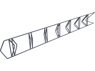 Bike Rack 3D Model preview