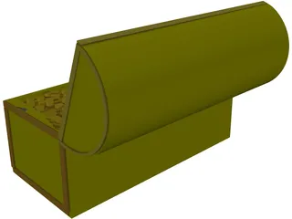 Treasure Chest 3D Model preview
