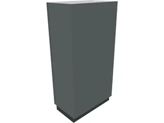 Fridge 2 Door 3D Model preview