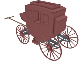 Stagecoach 3D Model preview