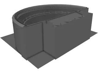 Bosra Ancient Theatre 3D Model preview