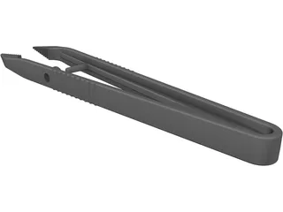 Hospital Tweezer 3D Model preview