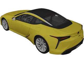 Lexus LC 500 (2017) 3D Model preview