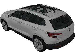 Skoda Karoq (2018) 3D Model preview