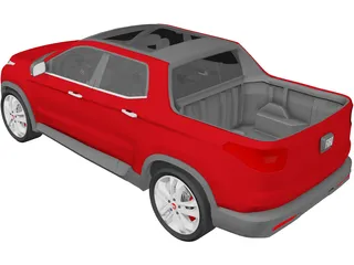 Fiat Toro 3D Model preview