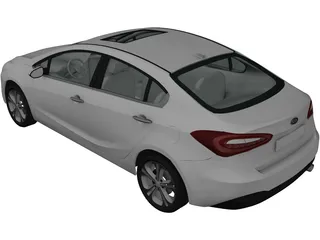 Kia Cerato Forte (2014) 3D Model preview