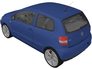 Volkswagen Fox (2005) 3D Model preview