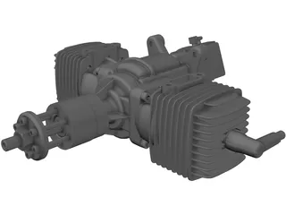 ZDZ 112cc Engine 3D Model preview