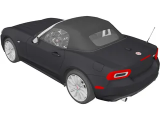 Fiat 124 Spider (2017) 3D Model preview