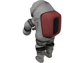 Diving Suit 3D Model preview