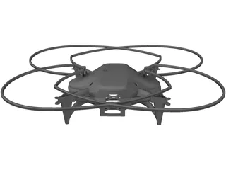 Quadrocopter Body 3D Model preview