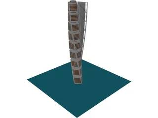 Turning Torso Tower Malmo 3D Model preview