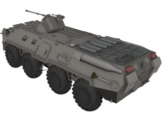 BTR-80 Armored Personnel Carrier 3D Model preview