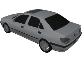 Peugeot 406 3D Model preview
