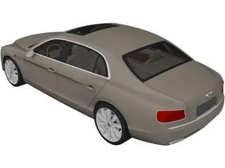Bentley Continental Flying Spur (2014) 3D Model preview