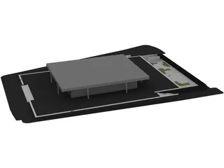 Neue Nationalgalerie 3D Model preview