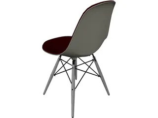 Eames DSW Chair 3D Model preview