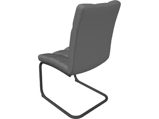 Soft Business Chair 3D Model preview