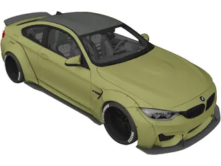 BMW M4 LB Performance 3D Model preview