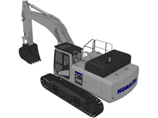 Komatsu PC490 3D Model preview