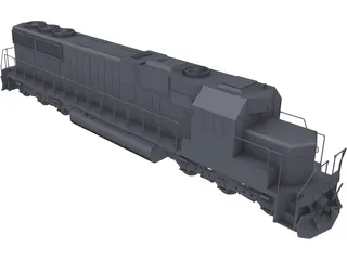 SD60 Train 3D Model preview