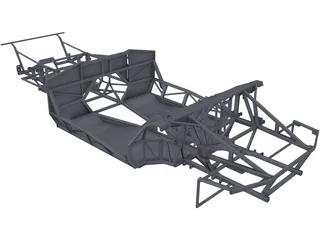 Lamborghini Diablo/Murcielago Kit-Car Chassis 3D Model preview
