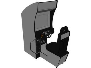 Racing Game Console 3D Model preview