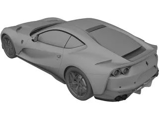 Ferrari 812 Superfast 3D Model preview
