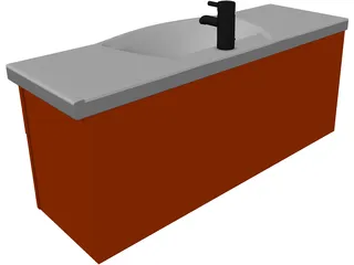 Kitchen Sink Moushan 3D Model preview