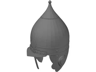 Russian Knight Helmet 3D Model preview