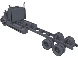 Western Star 4900SF (LWB) 3D Model preview