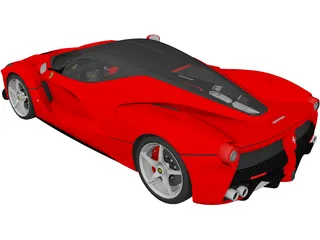 Ferrari LaFerrari 3D Model preview