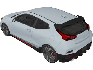Hyundai Veloster (2019) 3D Model preview