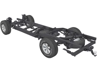 Toyota Hilux Frame (2011) 3D Model preview