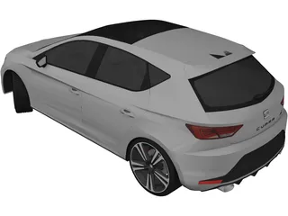Seat Leon Cupra (2015) 3D Model preview