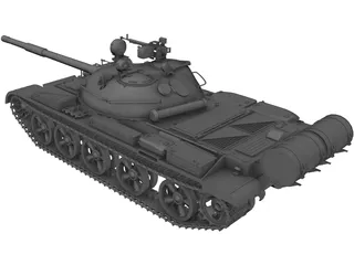T-62A 3D Model preview