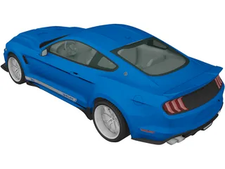 Ford Mustang Shelby Super Snake Coupe (2018) 3D Model preview