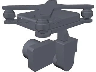 DJI Phantom Gimbal 3D Model preview