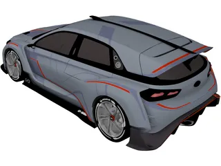 Hyundai RN30 Concept 3D Model preview