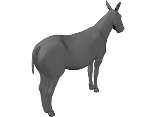 Donkey 3D Model preview