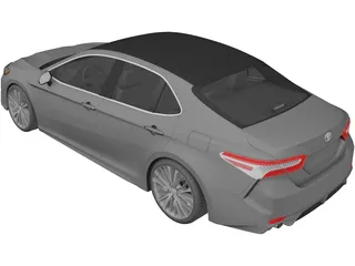 Toyota Camry Hybrid (2018) 3D Model preview