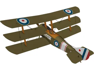 Dixie Triplane 3D Model preview