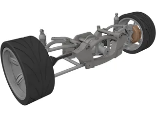 Rear Suspension 3D Model preview