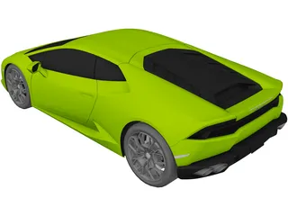 Lamborghini Huracan 3D Model preview