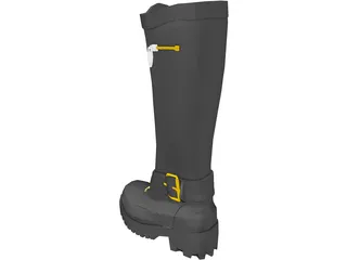 Boot Woman 3D Model preview